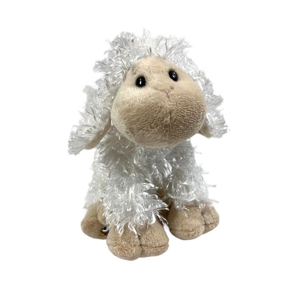 Ganz Webkinz White Lamb Plush Stuffed Animal Toy HM201 No Code - Picture 1 of 9